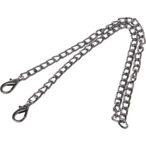 THINKTHENDO Purse Bag Strap DIY Cross Body ReplacementShoulder Handbag Handle Metal Chain 60CM