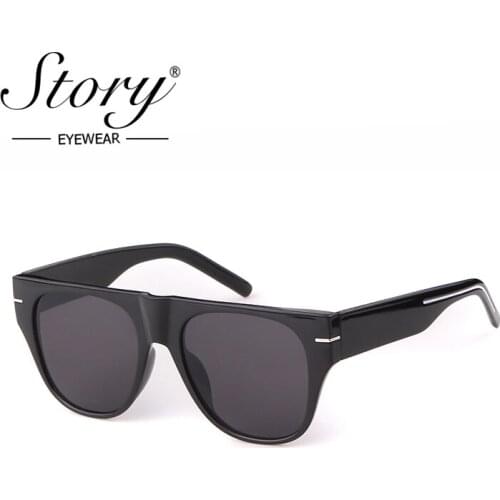 STORY fashion square sunglasses women men 2019 luxury brand designer retro classics leopard big frame cat eye sun glasses S3794K