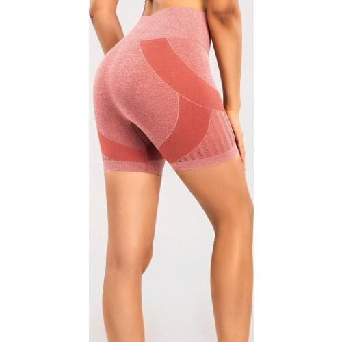 WHOUARE Women Yoga Shorts Foe Cycling Fitness Sport High Waist Hip Lift Gym Essentials Seamless Mesh Women Fitness Shorts