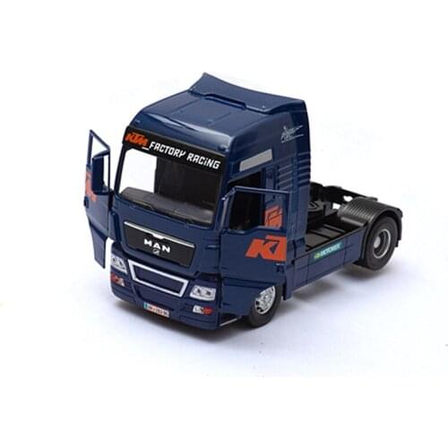1:32 Simulation Truck Trailer Front Alloy Material Movable Door Connectable Container Hobby Collection Childrens Toy Car Model