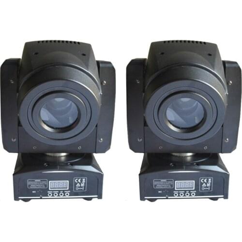 2Pcs 60W LED Moving Head Light 3 Face Prism Spot Light with Gobo Function DMX DJ Disco Party Wedding Stage Effect Lighting