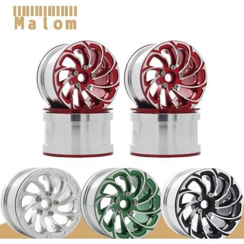 4PCS CNC Aluminum 2.2 Beadlock Wheels Rim for 1/10 RC Crawler Axial Wraith 90018 RR10 90053 SCX10 Traxxas TRX4 Yeti KM2