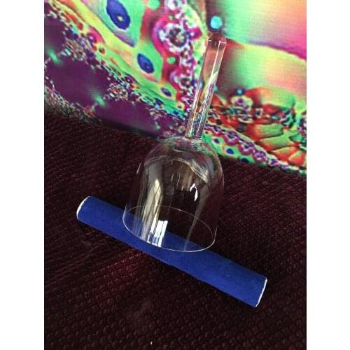4th octave clear crystal singing handle bowls with C# and A# in 432hz perfect pitch