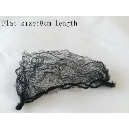 60pcs Black Color Small Size Professional Ballet Invisible Bun Cover Net Flat Size 8cm Length