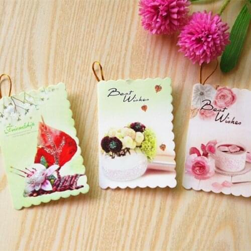Free shipping 160PCS best wishes greeting card Folding card gift message DIY decoration Holiday envelope