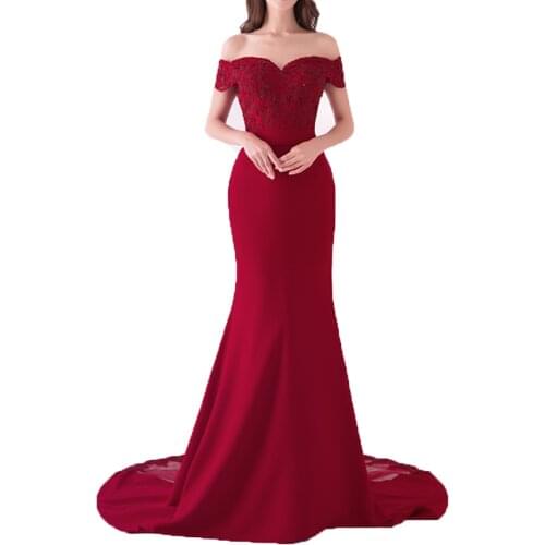 Elegant and elegant peach heart collar tea long red pink blue bride dress mom dress wedding banquet dress the best