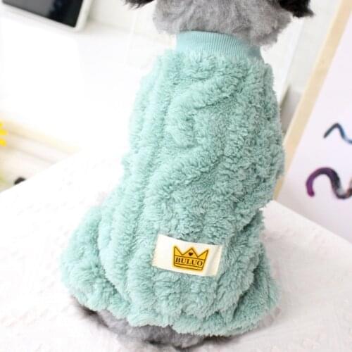 Fleece Dog Clothes Soft Puppy Kitten Pet Coat For Small Medium Dog Cat Warm Winter Dog Cat Jumpsuit Clothing Chihuahua Pajamas