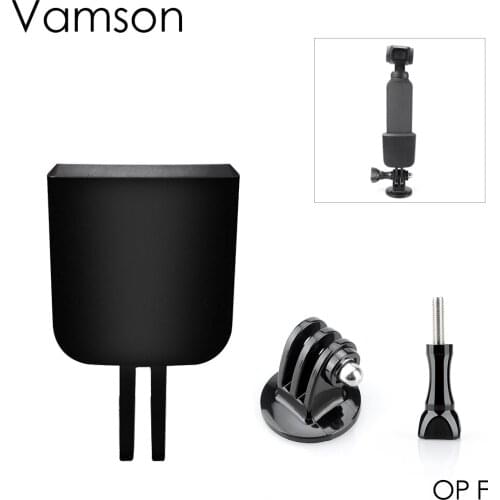 Vamson for DJI Osmo Pocket Accessories 1/4 Screw Adapter Mounting Bracket Handheld Universal Joint Stabilizer OPF