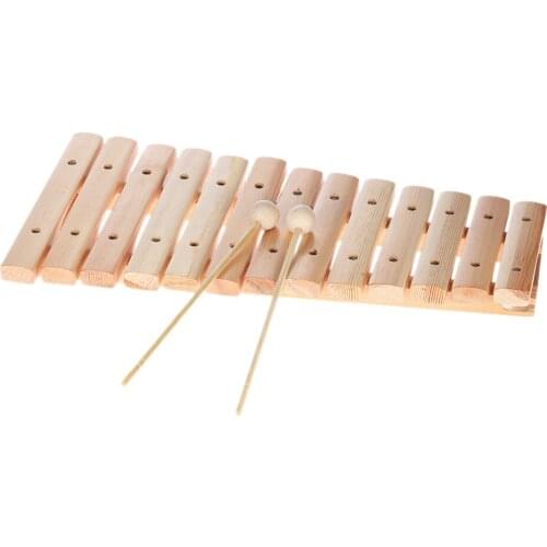 Musical Xylophone Piano Wooden Instrument for Children Kids Baby Music Educational Toys with 2 Mallets