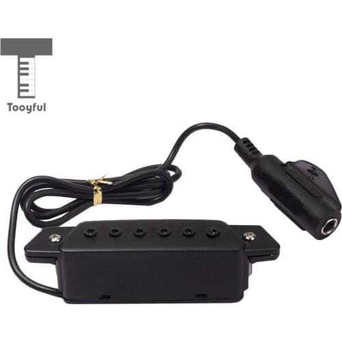 Tooyful Magnetic Soundhole Pickup for Acoustic Guitar with 6.35mm Output Endpin Jack
