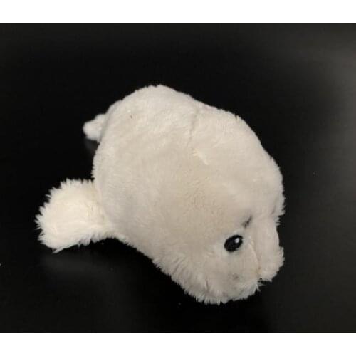 2019 Cute Soft Simulation Seals Sea Dog Plush Toy White Children Kids Boys Girls Birthday Gift 20cm PP Cotton