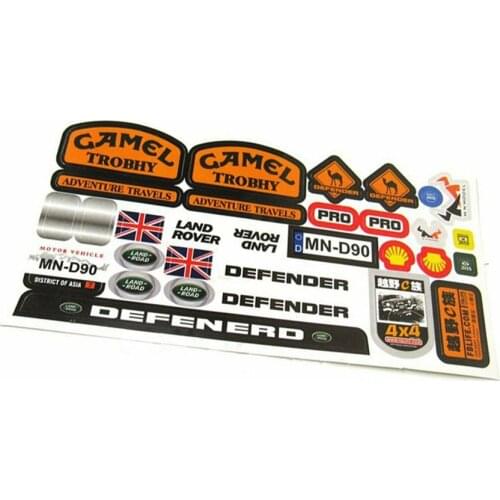 MN-90 1/12 2.4G 4WD RC Car Replacement Body DIY Off-Road Sticker 160x90mm for RC Vehicle Car Upgrade DIY Parts