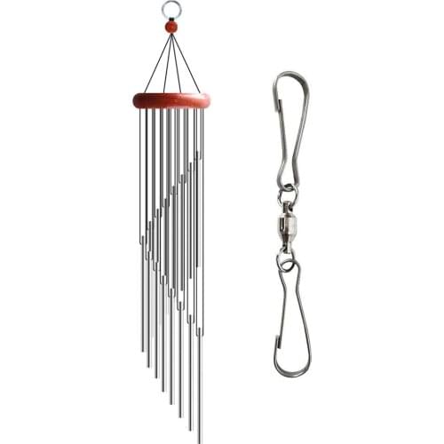 New Swivels Dual Clip Stainless Steel Rotating Hooks Flower Pot Hanging Hook For 360 Degree Rotating Wind Spinners Bird Feeder