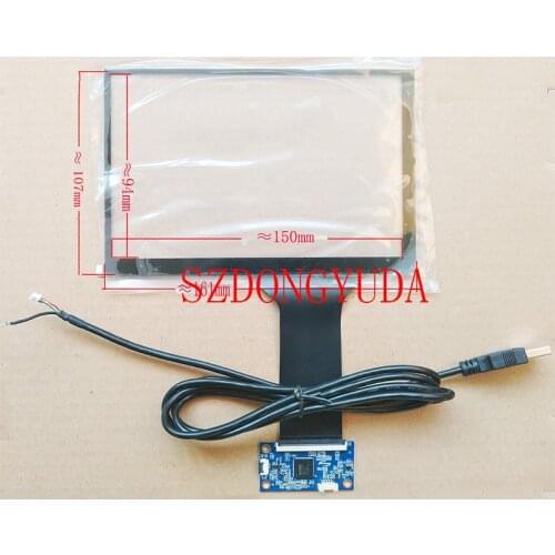 New 7 "Inch 161*107mm 16:10 USB interface Capacitive Touch Screen For TM070JDHG30 N070ICG LD1 HSD070PWW1