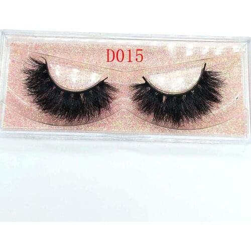1 pair 3d mink eyelashes real cruelty free dramatic false lashes fluffy strip thick lash faux cils makeup D015