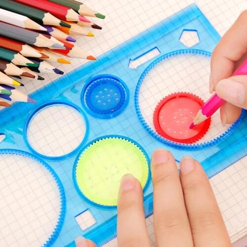 Spirograph Variety Multi-Function Drawing Template Ruler Interesting Creative Pupils' Stationery Childrens Gifts