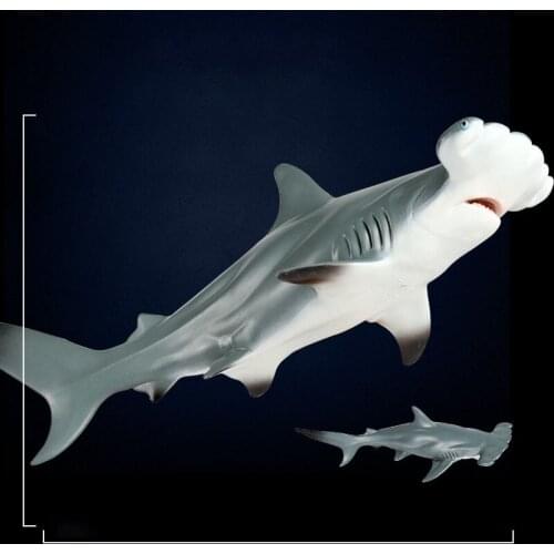 Lifelike Baby Shark Toy Marine Sea Life Figure Squeeze Big Shark Fish Model PVC Collection Toy for Kids Children Gift