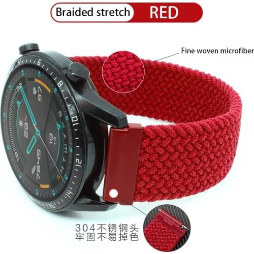 New Elastic Nylon WatchBand for HUAWEI WATCH GT2e/GT 46mm 42mm Wrist Strap Bracelet for HONOR Magic2 Band Accessories 20mm 22mm