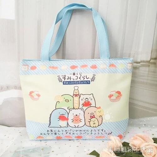 Cute Cartoon Japan San-x Corner Biology Sumikko Biology PU Leather Backpack Student Handbag Girls Shoulder Bag