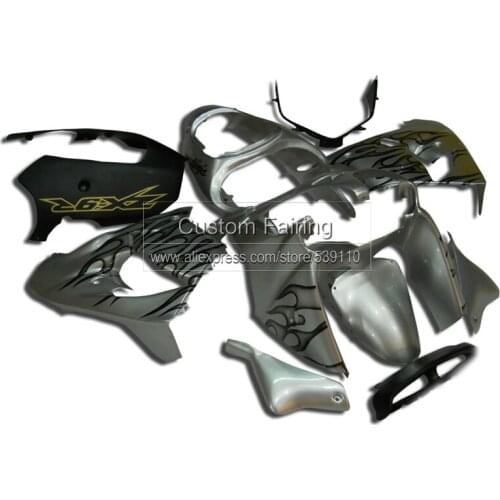 ABS Silver Motorcycle fairing kit for Kawasaki ZX9R Ninja zx 9r 2000 2001 00 01 7gifts fairings CG47