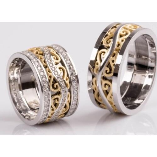 Silverfoni Rings With Cubic Zirkonia For Women