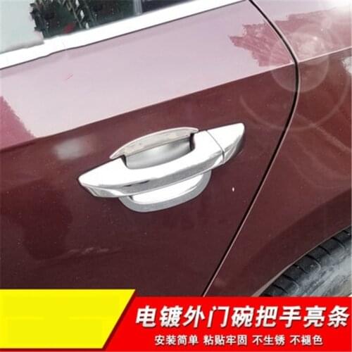 Car Styling For Volkswagen PASSAT B7 2011-2018 ABS Chrome Door handle Protective covering Cover Trim Door Handle Bowl