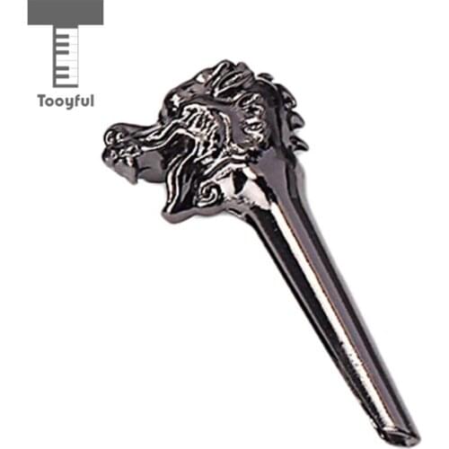 Tooyful Set of 6 Acoustic Bass Guitar/Mandolin Bridge Pins Replacement Parts black