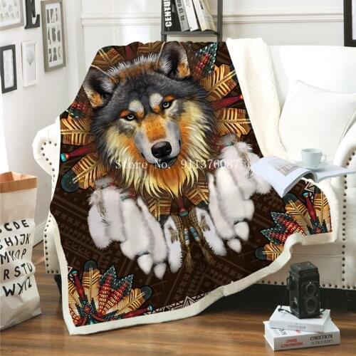 Bohemian Flower Style Thickened Lamb Wool Blankets for Adult Child Bedroom Warm Sherpa Blanket for Children Nap Gifts Bedding