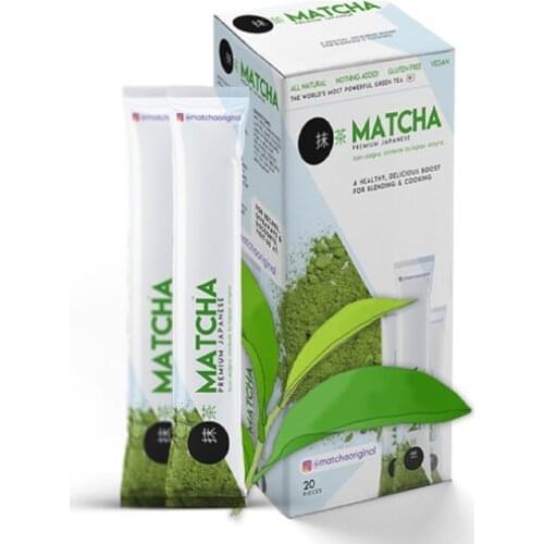Matcha Spade Japanese Tea 20 Piece X 10 G Slim Fit Antioxidant Detox 200Gr Anti-Aging Traditional Healthy Tea dry Powder Tea
