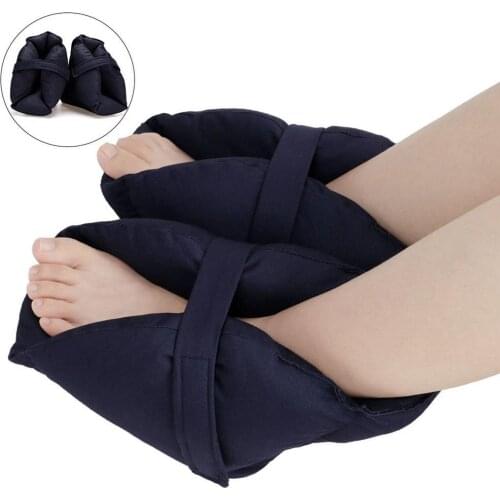 1Pair Ultra Quilted Thick Soft Heel Protectors Cushion Pillows Breathable Ankle Pad Postoperative Rehabilitation Foot Pad