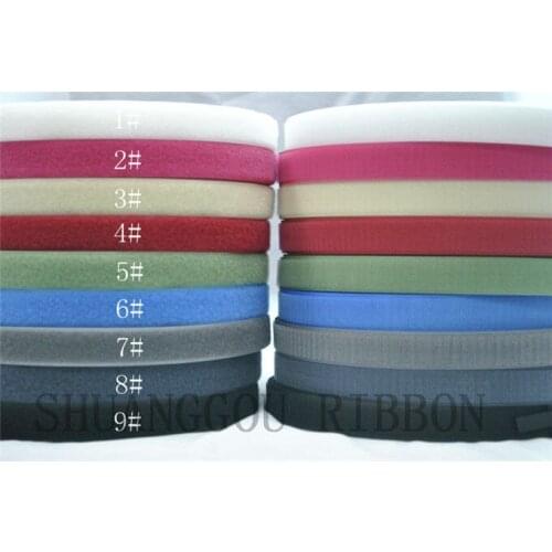 1'(25mm)'Width x 25meters .General Sewing fastening Tape, Sew-on hook and loop ,9 color optional, textile accessories