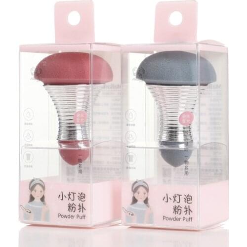 1Pc Creative Light Bulb Shape Powder Puff Double Head Anti-slip Makeup Sponge Puff BB Cream Cosmetic Powder Puff Beauty Tools