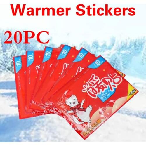 20pcs/lot Warm Paste Pads Foot Warmer Sticker Heat Adhesive Patches Foot Pad Keep Feet Warm Pads Heat Packs Long Lasting Patch