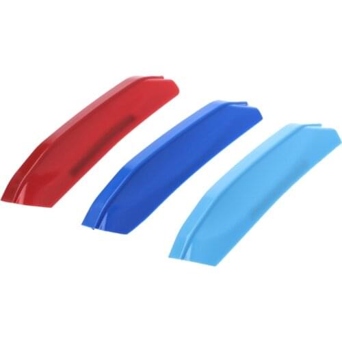 3D Car Front Grilles Trim Sport Strips Cover For Skoda Octavia A7 2015-2017