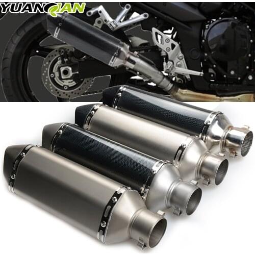 4Color 51MM Universal Modified Escape Moto Exhaust Motorcycle Scooter Dirt Bike Muffler Pipe FOR YAMAHA YZF600 R6 YZF1000 R1 CBR