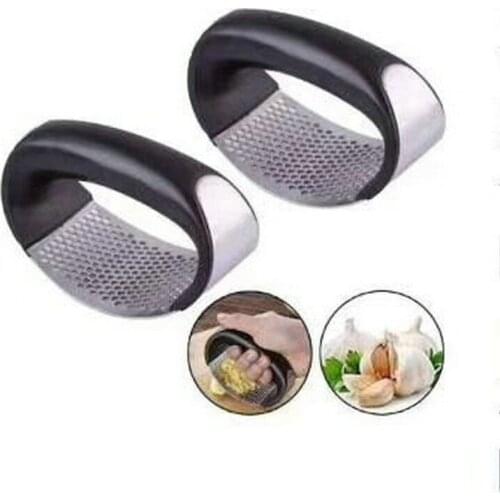 8 pcs Stainless Steel Garlic Press Manual Garlic Grinder Grater Ginger Press Chopper Crusher Vegetable Squeezer Masher Wholesale