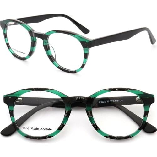 80158 Acetate Retro Glasses Frame Men Women Optical Fashion Computer Eyeglasses
