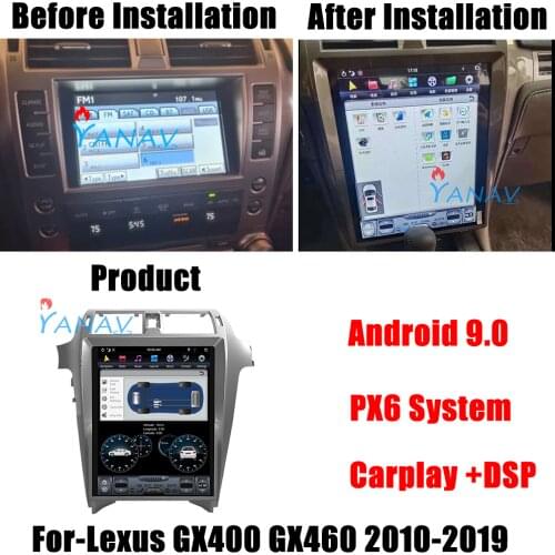 15 Inch Android Car Radio Head Unit For LEXUS GX460 GX400 2010-2016 2017 2018 2019 Audio Multimedia Video Player GPS Navigation