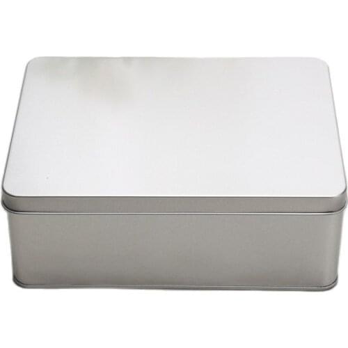 Big rectangular food tin can cookies box biscuit tin box packing box for biscuit