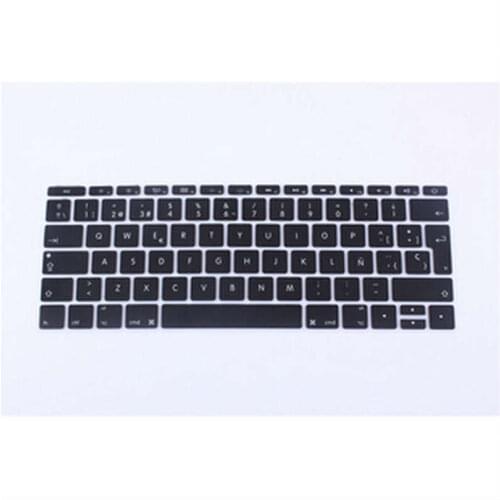 Spanish Keyboard Cover Silicone Skin for New Macbook 12 Inch A1534 with Retina Display (2016 NEWEST VERSION) European/ISO
