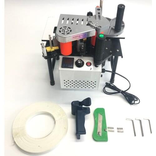 Woodworking Edge Banding Machine with fixed length, trimming and end cutting functions with linear and curved rotation