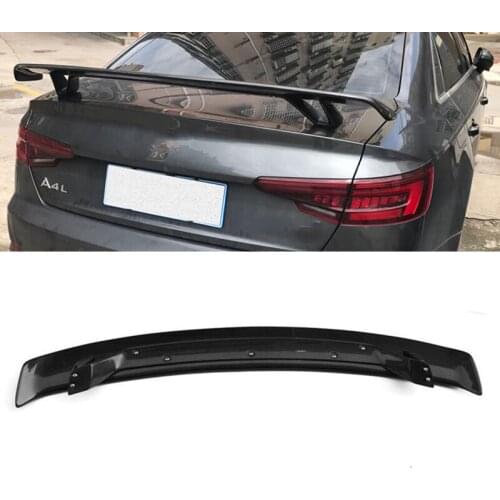 FOR True Carbon Fiber Spoiler Audi A3 A4 S4 A5 A7 A8 TT 4door Sedan Universal GT Style Car Trunk Wing Tail Accessories