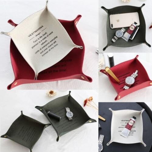 Home Decor Foldable Storage Box and key,mobile,coin,small tray Organizer Holder