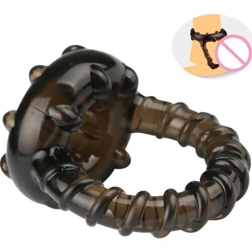 Dual Penis Ring Male Scrotum Restraint Ring Delay Ejaculation Cock Rings Penis Extender Chastity Device Sex Toys for Men