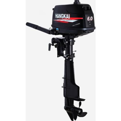 Two-stroke 6.0 hp long shaft, outboard, rubber boat, gasoline engine, assault boat propeller, boat engine