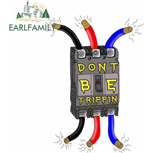 EARLFAMILY 13cm x 9.6cm For Circuit Body for Car Decal Car Accessories Stickers Personality Air Conditioner Suitable for VAN RV