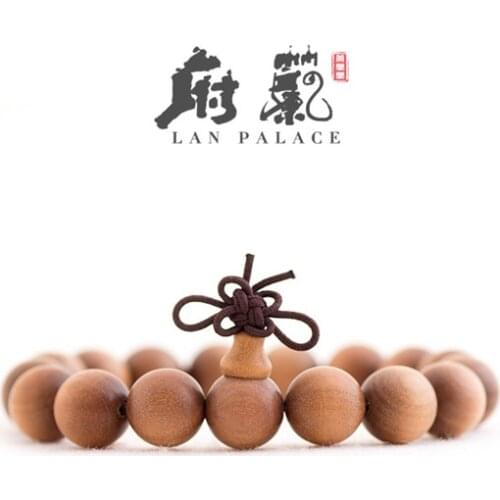 India Mysore Laoshan sandalwood Vintage mascot prayer wood beads strand charm bracelet Jewellery accessories free shipping