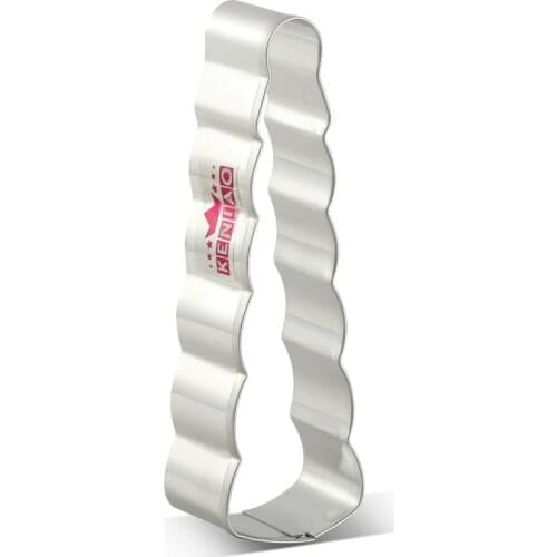 KENIAO Unicorn Horn Cookie Cutter for Kids Birthday - 11.7 x 3.7 cm- Biscuit / Fondant / Pastry / Bread Cutter - Stainless Steel