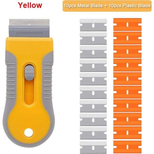 Multi-purpose Mini Razor Scraper Blade Car Sticker Window Tint Decal Paint Remover Film Glue Squeegee Cleaner Removing Tool