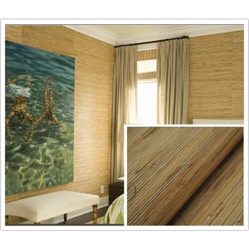 MYWIND Sea Grasscloth Wallpaper Natiral Texture Wall Paper Home Decor Wallpaper